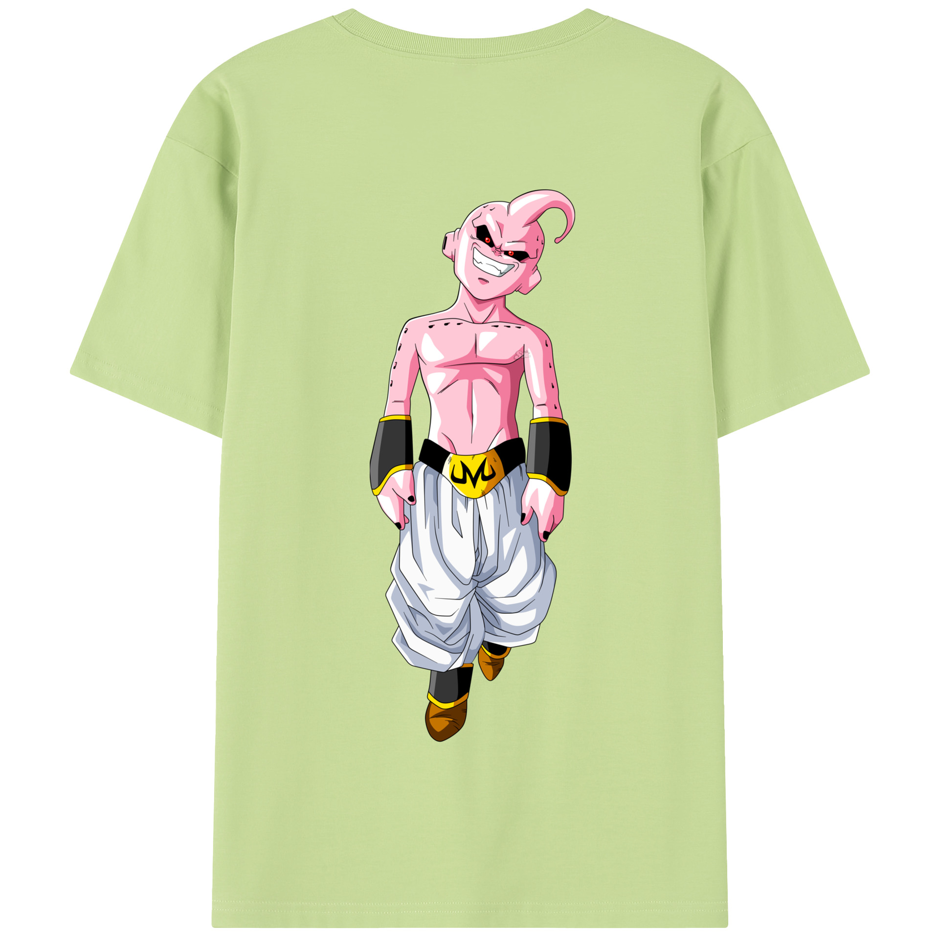 （画像用） ドラゴンボール 魔人ブウ DRAGON BALL Majin Buu 綿100％半袖Tシャツ（背面プリント）